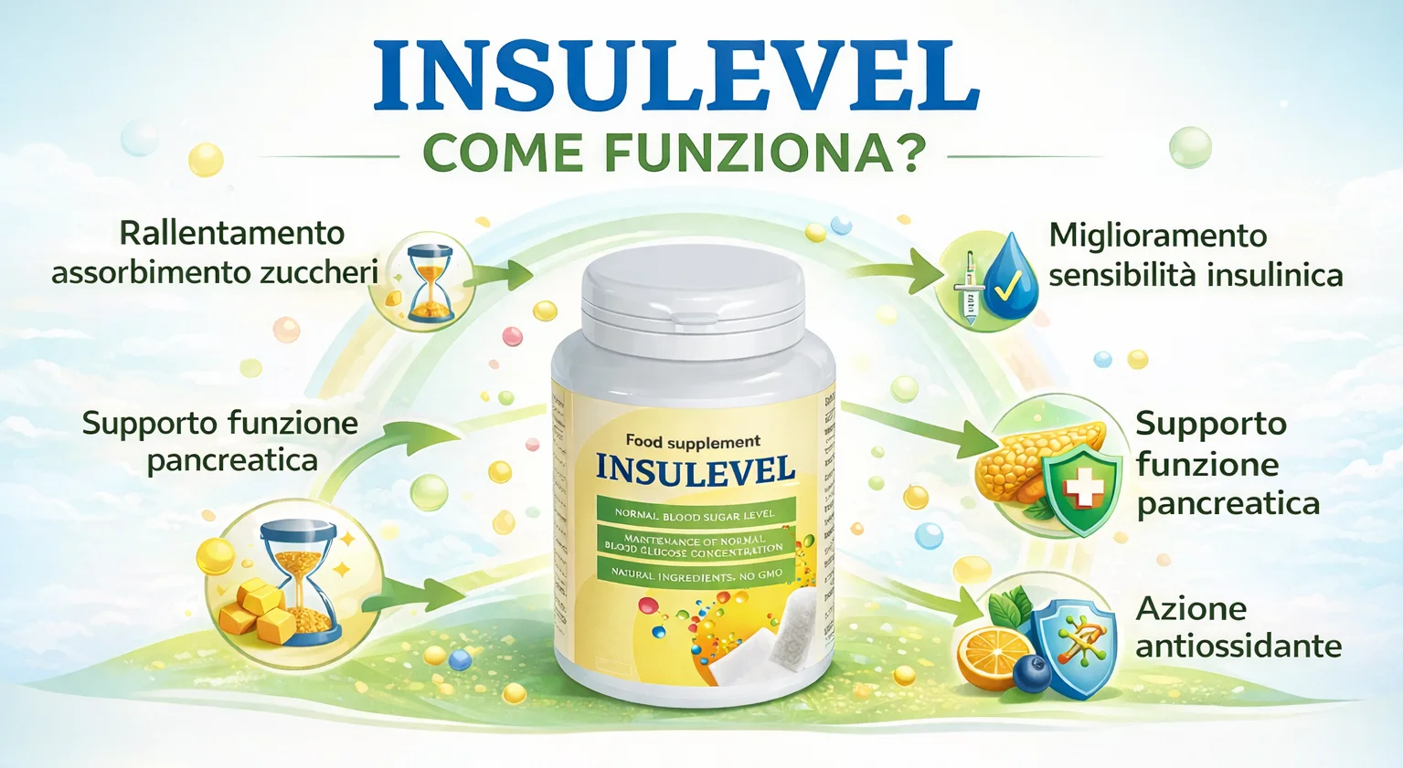 Come funziona Insulevel — meccanismo d'azione sul metabolismo